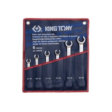 King Tony 6 részes fékcsőkulcs készlet coll 5/16-7/8˝-ig