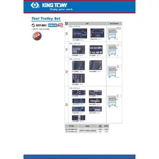 King Tony szerszámoskocsi szerszámokkal, 7 fiókos, 259db-os