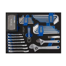 King Tony csillag/svéd/imbuszkulcs és bit készlet, 90 részes (EVA tálcás)