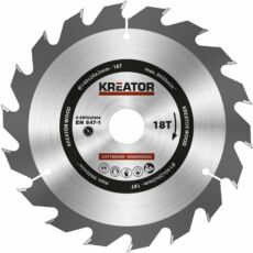 Kreator KRT020404 körfűrészlap 140x20mm, 18 fog + 4db szűkítőgyűrű