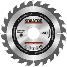 Kreator KRT020408 körfűrészlap 160x30mm, 24 fog + 3db szűkítőgyűrű