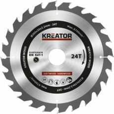 Kreator KRT020418 körfűrészlap 200x30mm, 24 fog + 3db szűkítőgyűrű