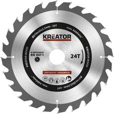 Kreator KRT020420 körfűrészlap 210x30mm, 24 fog + 3db szűkítőgyűrű