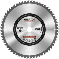Kreator KRT020433 körfűrészlap 315x30mm, 100 fog + 3db szűkítőgyűrű
