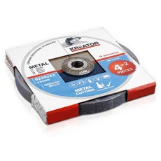 Kreator KRT070160 vágókorong 230x3,2mm fém 4+2db Kreator KRT070160 vágókorong 230x3,2mm fém 4+2db