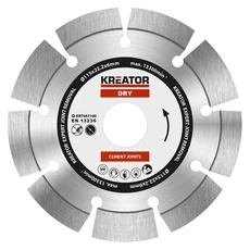 Kreator KRT087100 gyémánt vágótárcsa 115mm expert 6mm