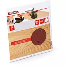 Kreator KRT231005 csiszolólap rota, tépőzáras 150mm P80 5db