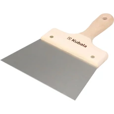 Kubala rozsdamentes acél spatulya fa nyéllel, 100mm