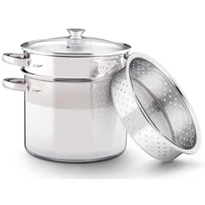 Lamart LT1067 PASTA tésztafőző edény szűrővel és gőzölőfejjel, 6L