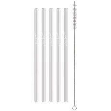 Lamart LT7055 STRAW szívószál szett, üveg, 5 részes