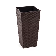 Lamela Finezja rattan kaspó, 19cm, mokka