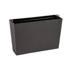 Lamela Webena rattan balkonláda, 19x56x36,5 cm, grafitszürke Lamela Webena rattan balkonláda, 19x56x36,5 cm, grafitszürke