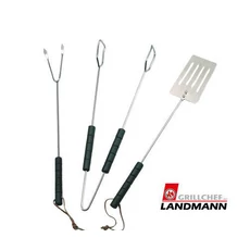 Landmann Grilleszköz készlet, króm, 38cm, 3db