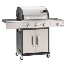 Landmann Triton maxX PTS 3.1 gázgrill, 12 személyes, 14.2kW, ezüst