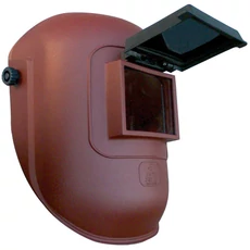 Lux optical felhajtható üvegű hegesztőpajzs, barna, 90x110mm-es látómezővel Lux optical felhajtható üvegű hegesztőpajzs, barna, 90x110mm-es látómezővel