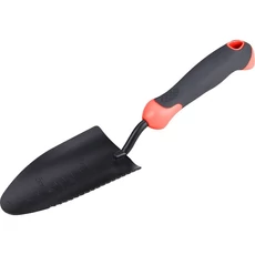 Extol kerti lapát-ásó fém, széles, fogazott szélű, műanyag/TPR nyél, 32 cm
