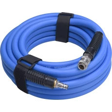 Extol légtömlő egyenes, kompresszorhoz, 1/2", átm.: 13/19 mm, max.20 Bar, gyorscsatlakozókkal, 10m Extol légtömlő egyenes, kompresszorhoz, 1/2", átm.: 13/19 mm, max.20 Bar, gyorscsatlakozókkal, 10m