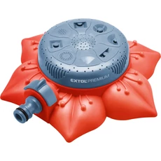 Extol locsoló, virág alakú talapzat, 8 funkciós, műanyag, csatlakozóval