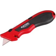 Extol PVC vágókés, gyorstöltős, pengetárolós, gumírozott, 5 db trapézpengével