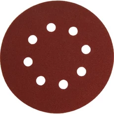 Extol csiszolókorong vászon, 8 db lyukkal, tépőzáras, P120, 125mm, 10db