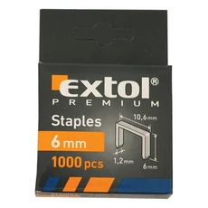 Extol tűzőgépkapocs profi (10.6×0.52×1.2mm), 8mm, 1000db