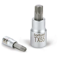 Fortum TX25 bitdugófej, torx, 1/4&quot;, 61CrV5/S2, mattkróm