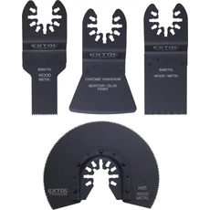 Extol tartalék fej készlet, multifunkcionális gépekhez, 4db 