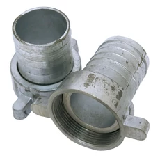 tömlővég csatlakozó, hollanderrel, fém 2"×2", Alu-Zn ötvözet, 8895101 szivattyúhoz