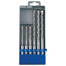 Extol betonfúró készlet SDS PLUS (6db-os, 110mm 5,6,8, 160mm 8,10,12, műanyag tartóban)