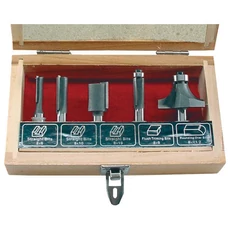 Extol felsőmaró készlet (5db-os, fadobozban, 8mm-es befogássa) Extol felsőmaró készlet (5db-os, fadobozban, 8mm-es befogássa)