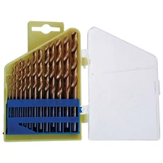 Fémfúró készlet HSS TITÁN bevonatú, 13db, 1,5- 6,5mm (műanyag dobozban)