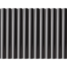 Ragasztóstift klt., fekete színű; 12 db, 100×11 mm, bliszteren