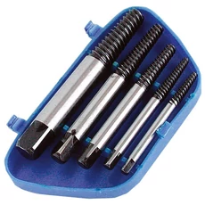 Törtcsavar kiszedő készlet (műanyag dobozban, 5db-os, 3.5, 4.5, 6, 8, 10.5mm)