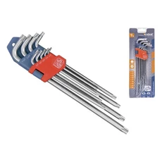 Extol torx kulcs készlet T10-50, extra hosszú, 9 részes