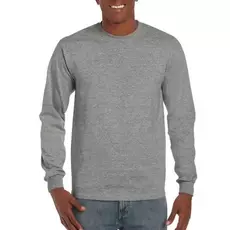 Gildan Hammer hosszú újjú póló, szürke, M