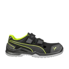 Puma Neodyme Green Low S1P ESD SRC munkavédelmi szandál, fekete-zöld, 46