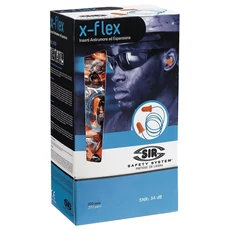 Sir Safety System X-Flex füldugó zsinórral, 200 pár Sir Safety System X-Flex füldugó zsinórral, 200 pár