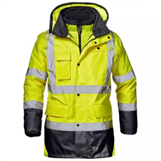 Sir Safety Motorway Split 4in1 láthatósági kabát, sárga-kék, S