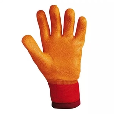 Sir Safety Polar bélelt PVC kesztyű, fluoreszkáló narancs, XL