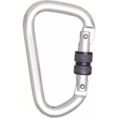 Kratos aluminium csavaros reteszelő karabiner 22,5mm nyílással