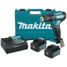 Makita DF333D akkus fúró-csavarozó, 12V, 10mm, kofferban (2db 4Ah akkuval és töltővel)