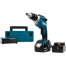 Makita DFS452 akkus csavarbehajtó, 18V, 1/4", kofferban (2db 5Ah akkuval és töltővel)