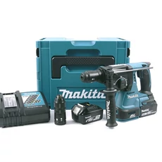 Makita DHR243 akkus fúró-vésőkalapács, 18V, SDS-Plus, kofferban (2db 5Ah akkuval és töltővel) Makita DHR243 akkus fúró-vésőkalapács, 18V, SDS-Plus, kofferban (2db 5Ah akkuval és töltővel)