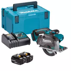 Makita DCS552 akkus fémvágó körfűrész, 136mm, 18V (2db 5Ah akkuval és töltővel)