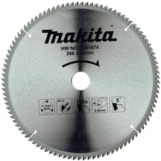 Makita körfűrészlap alumíniuimhoz, 260x30mm, 100fog
