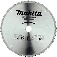 Makita körfűrészlap alumíniuimhoz, 260x30mm, 120fog