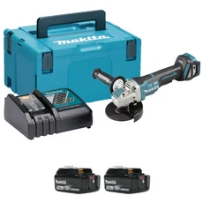 Makita DGA519 akkus sarokcsiszoló, 18V, 125mm, kofferban (2db 5Ah akkuval és töltővel)