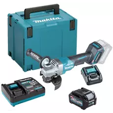 Makita GA013G akkus sarokcsiszoló, 40V, 125mm, kofferban (2db 4Ah akkuval és töltővel)