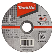 Makita vágókorong alumíniumhoz, 125x1mm