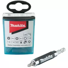 Makita bitkészlet bittartóval, 25mm, 1/4&quot;, 26db